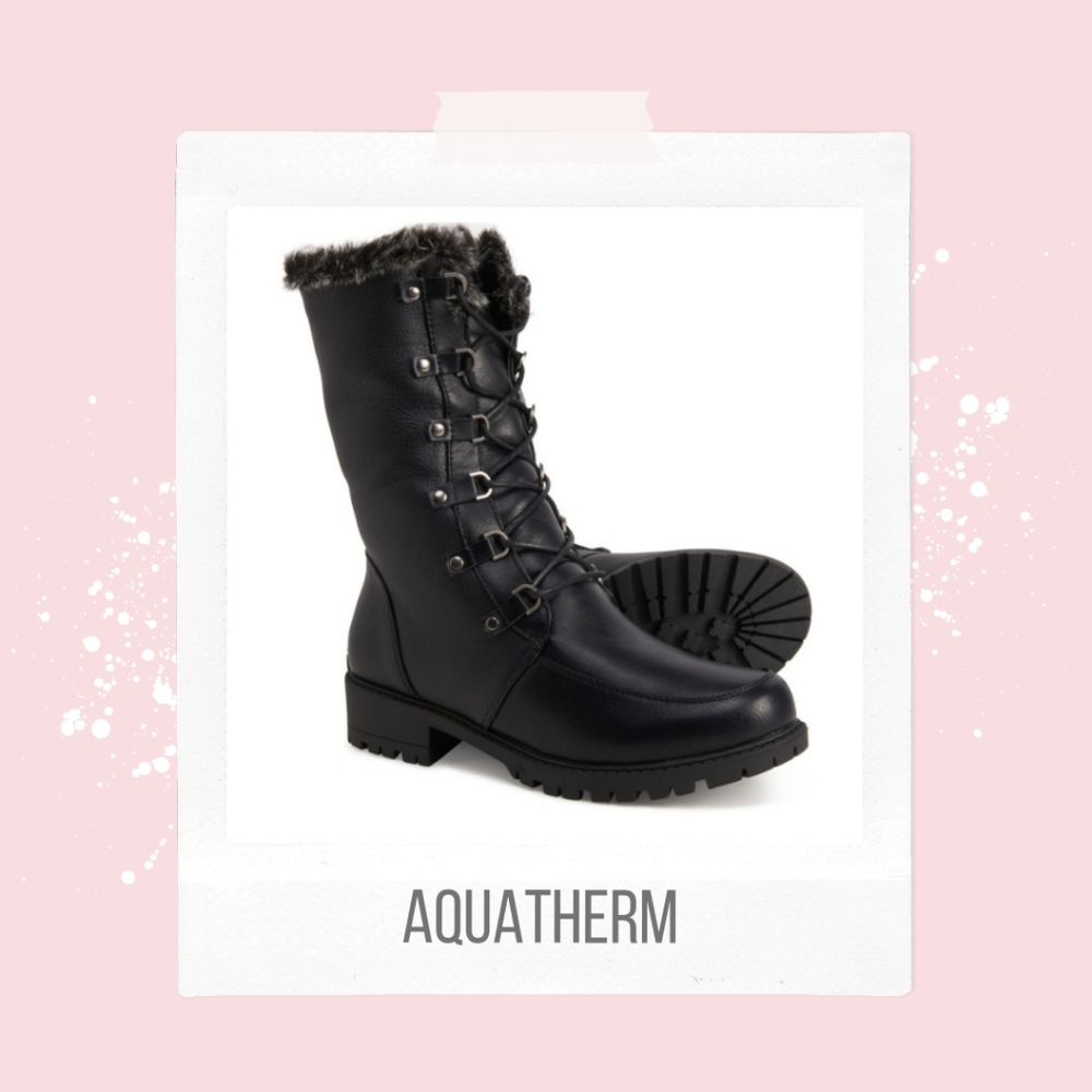 VEGAN Aquatherm by Santana Canada Women's Faux Fur Lined& Faux Leather Boots